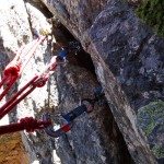 Good Crack for Cams at Pitch 5 Belay