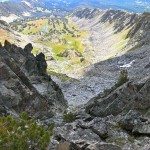 Looking Down Honeycomb Couloir