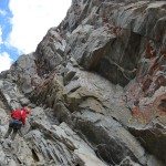 Rappelling The Honecomb Couloir