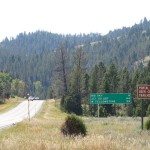 Turnout Sign Heading South on 191