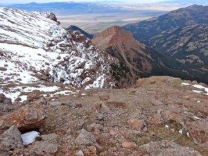 Top of Ice Climbing Routes on SPhinx Mountain