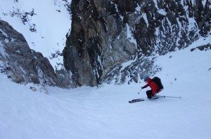 Skiing Apocalypse Couloir GTNP