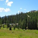 Upper Beehive Basin Trailhead from trail