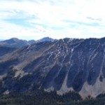 Panoramic of the Spanish Peaks