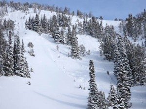 Natural Avalanches In Madison Range, Montana