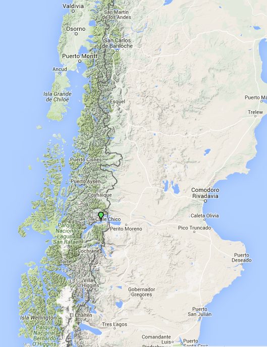 Map of Lake General Carrera