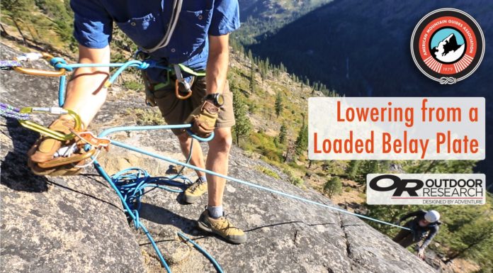 AMGA and OR Present | Lowering From A Loaded Belay Plate