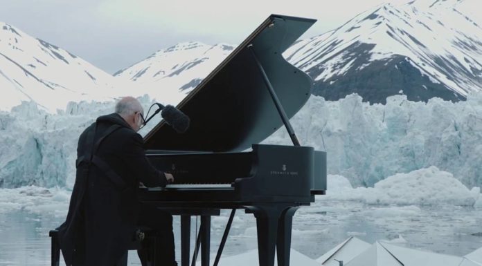 Italian Pianist Ludovico Einaudi Performs Elegy For The Arctic While Floating In Front Of Wahlenbergbreen Glacier