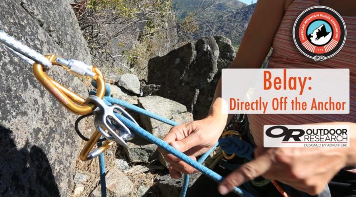 AMGA and OR Present: Belay Directly Off The Anchor