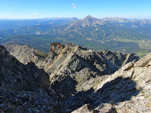 Looking down Standard Route of Beehive PEak