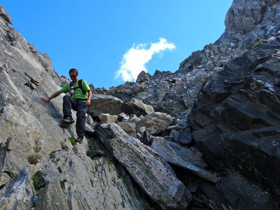 Downclimbing the Standard Route