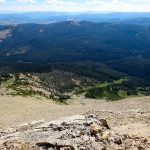 Looking Down our Ascent Route