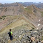 Heading Down the North Ridge Of Echo Peak