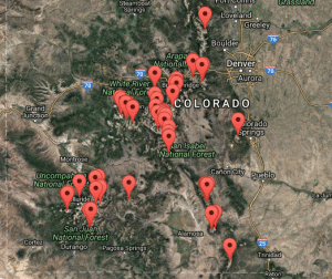 Map of the Colorado 14ers | MountainJourney.com