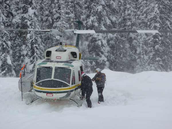 The Best Heli Skiing In Canada Helicopter Skiing | Stock Photo