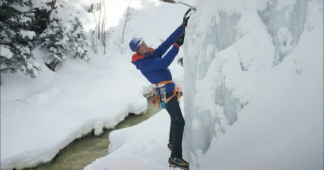 AMGA Presents Placing Ice Screws