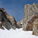 pinner couloir, eastern sierra, california
