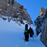 TR: Terminal cancer couloir, ruby mountains, nevada
