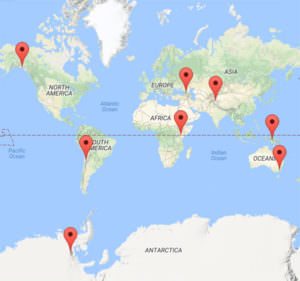 Second Seven Summits Map