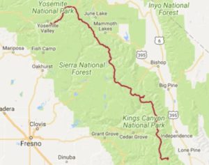 John Muir Trail | Screenshot: Google Maps