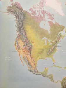 Map Of Geological Features In Aerial Geology by Mary Caperton Morton