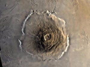 Olympus Mons, Mars | Image From <a href="https://www.jpl.nasa.gov/spaceimages/details.php?id=PIA02982">NASA.gov</a>. Taken during Viking 1 Orbiter Mission on 22 June 1978.