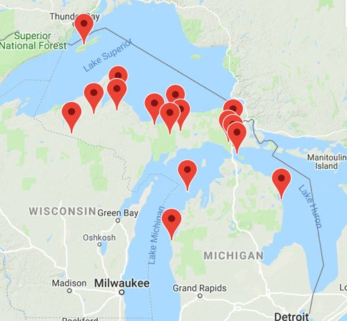 Michigan Wilderness Areas – List & Map Michigan Wilderness Areas Map