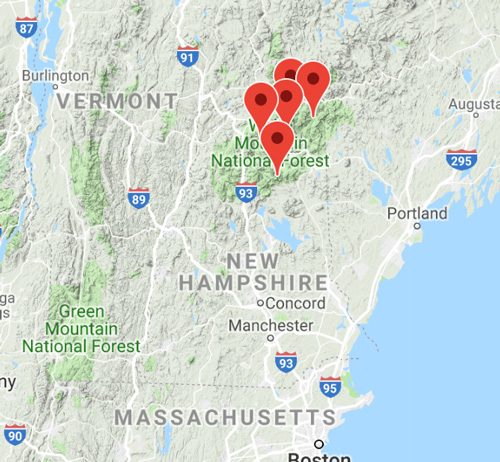 New Hampshire Wilderness Areas – List & Map New Hampshire Wilderness Areas