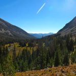 Looking back down Sentinel Creek