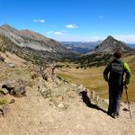 Scoping out the route back to Sentinel Creek TH