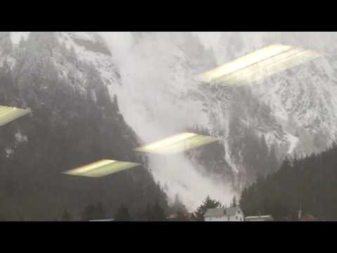 Avalanche On Mount Juneau In Juneau, Alaska Caught On Camera