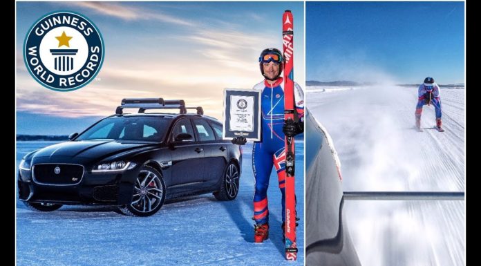 Graham Bell Sets World Record For Fastest Towed Speed On Skis