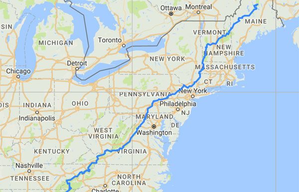 Karel Sabbe Sets New FKT On Appalachian Trail | Crushes Old Speed Record By 4 Days! The Appalachian Trail | Screenshot From FastestKnownTime.com