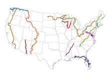 Can You Hike The 11 National Scenic Trails? The 11 National Scenic Trails | Image From USGS.gov