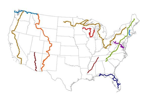 Can You Hike The 11 National Scenic Trails? The 11 National Scenic Trails | Image From USGS.gov