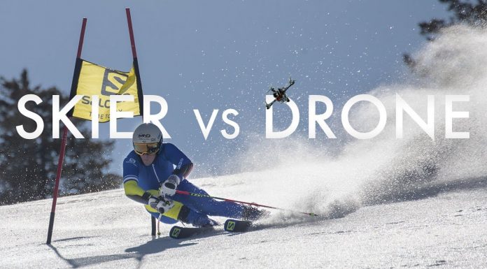 Salomon TV Presents Skier vs. Drone